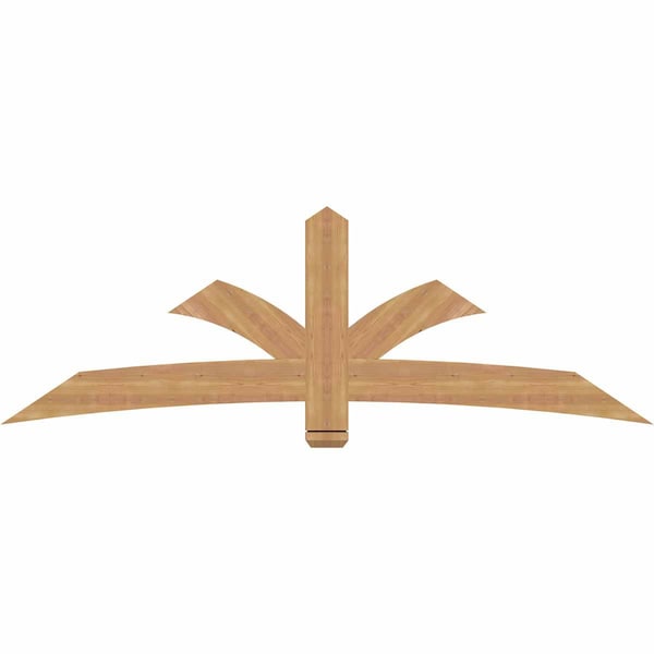 Ekena Millwork Davenport Timber Gable Bracket, Western Red Cedar, 84"W x 28"H x 1 1/2"D x 5 1/2"F, 8/12 Pitch GBW084X28X0206DAV00SWR - main